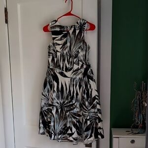 NWT Palm Print Cocktail Dress